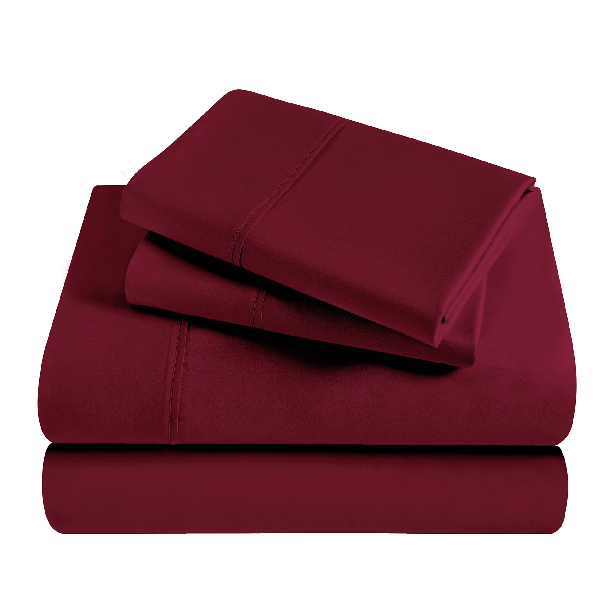 Superior Modal From Beechwood Lightweight Sheet Set, Full, Burgundy