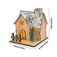 Christmas Decorations, Glowing Wooden House, Christmas Tabletop