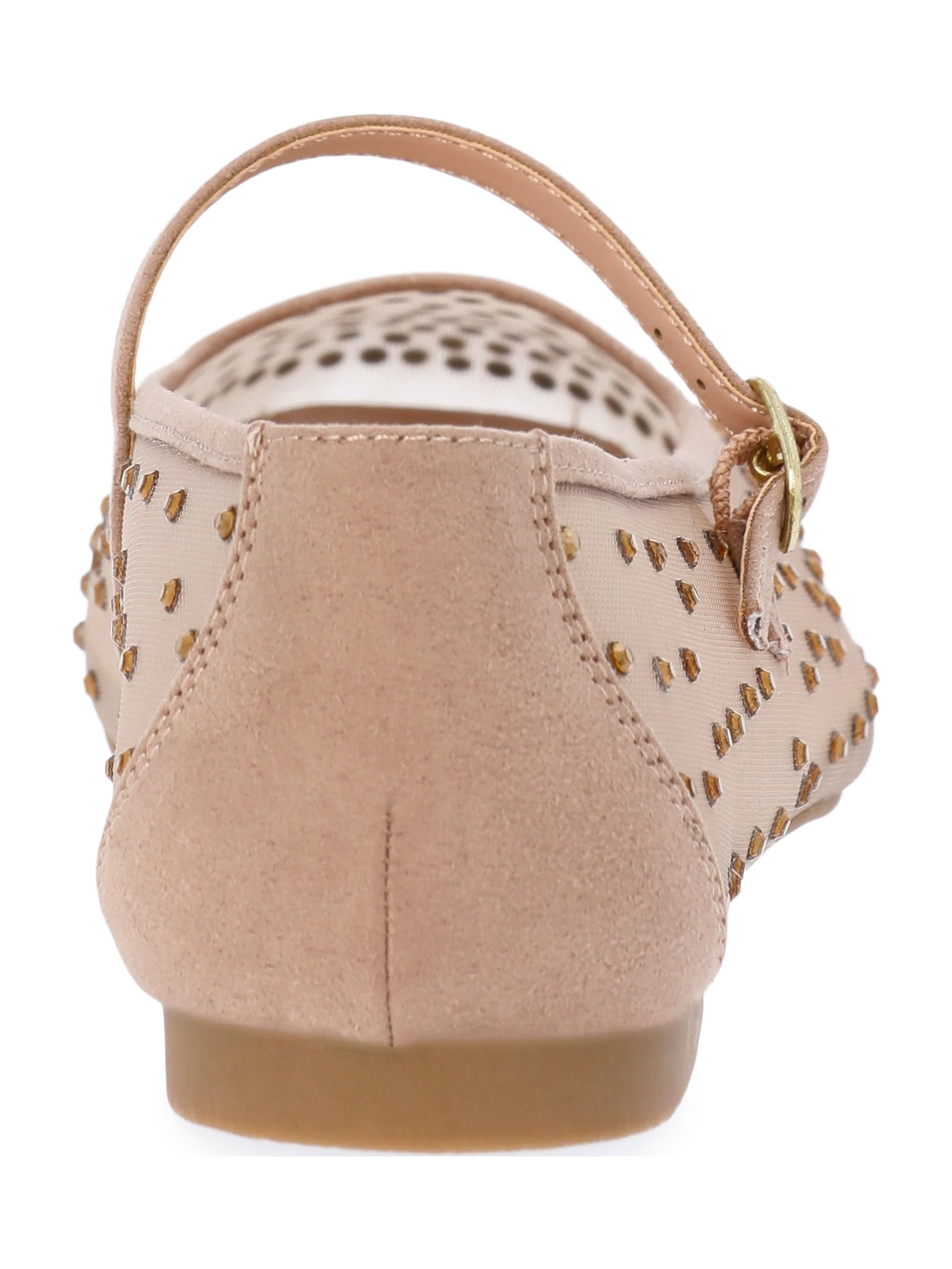 Time and Tru Women's Rhinestone Mary Jane Flats