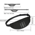 thumbnail image 2 of Bumbags and Fanny Packs Waterproof for Men Women Waist Packs Bag for Running Dog Walking Hiking Travelling (Black), 2 of 7