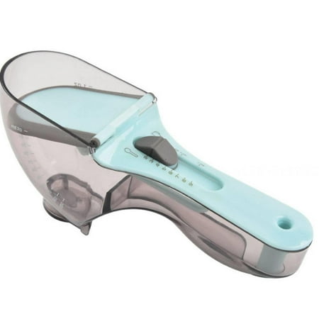 

bangyoudaoo Adjustable Measuring Cup and Spoon Set Plastic Measuring Spoon Dry and Liquid Ingredients Measure Tools Magnetic Measuring Cup for Kitchen Small