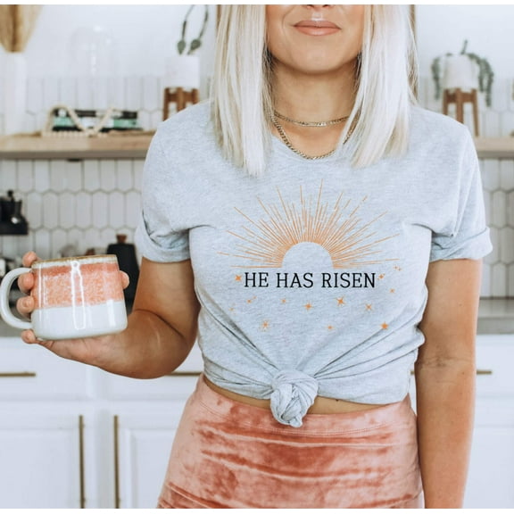 HE HAS RISEN Graphic Short sleeve T-Shirt