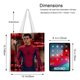 thumbnail image 5 of Tom Holland Bolso de tela con estampado de lienzo para mujer, bolsa de compras reutilizable y estética, con cremallera interior, regalo para mujer, 35 × 40 cm., 5 of 6