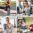 thumbnail image 7 of OBREWU Paw Prints and Bones Tumbler with Handle and Lid,Paw Prints and Bones 40oz Double Wall Vacuum Insulated Tumbler,Cups Gift for Women and Men, 7 of 7
