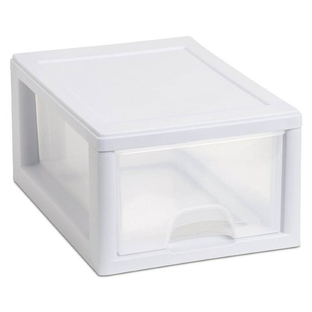 Sterilite Small Clear Plastic Stackable, Stackable Plastic Storage Drawers Australia
