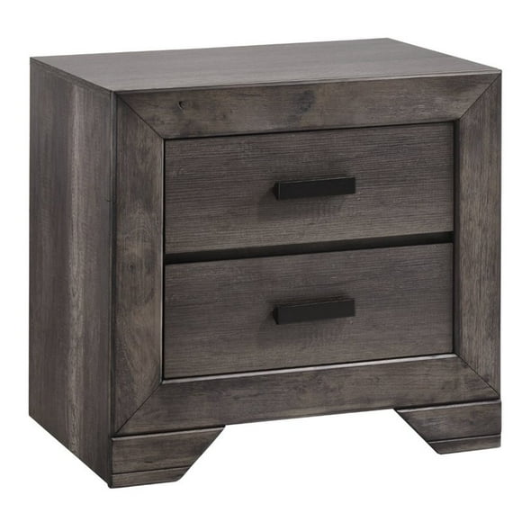 Picket House Furnishings Grayson 2 Drawer Nightstand in Gray Oak