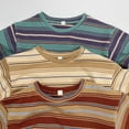 thumbnail image 5 of Kiijoy Boys Striped Casual T Shirt Short Sleeve Round Neck T-Shirt Loose Soft Tshirt, 5 of 7