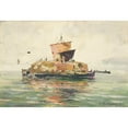 thumbnail image 2 of William Henry Holmes 14x11 Gold Ornate Wood Frame and Double Matted Museum Art Print Titled - Venetian Freight Boats, 2 of 4