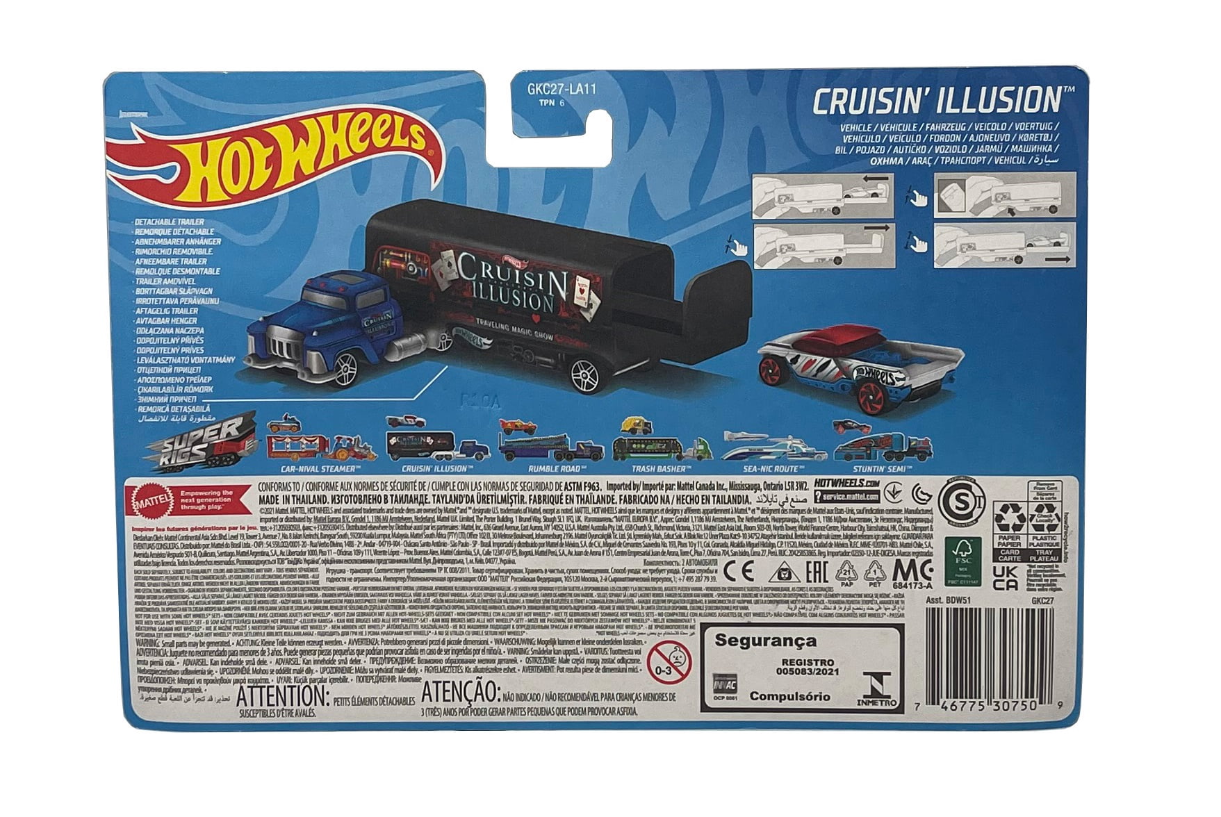 Hot Wheels Super Rigs Cruisin Illusion Diecast Car