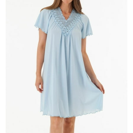 

Women s Shadowline 36275 Beloved Gown (Blue S)