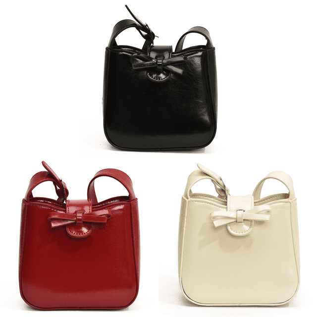 Bolso Hombro para Mujer Con Lazo Retro Mano Cuero PU ()