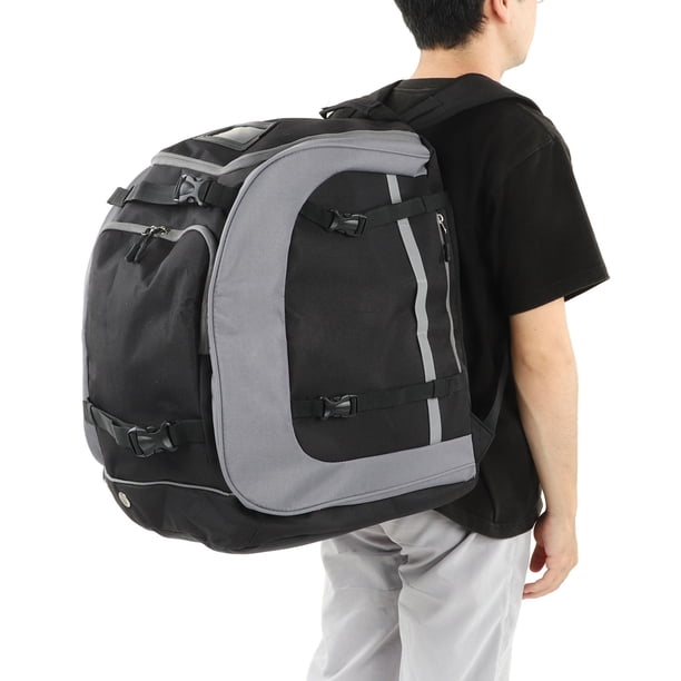 Bolsa de Arranque de Esquí, Múltiples Compartimos Oxford Fabric Snowboard Mochila 65L SERVIDO Gris Negro para viajar