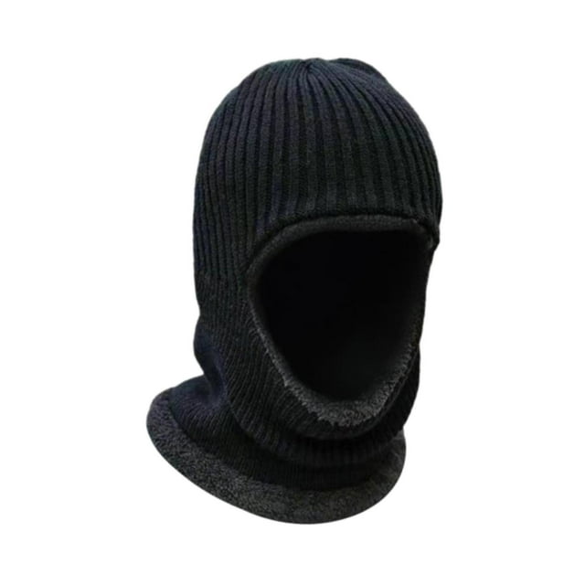 Almencla Balaclava Ski for Men Cold Resistant Warm Face Cover for Snow Hiking Riding black
