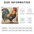 thumbnail image 5 of Nawypu  Rooster Pillow Covers Farmhouse Animal Throw Pillow Covers Vintage France Style Farm Poultry Chicken with Quote Pillow Case Home Decorative Cushion Cover 18 x 18 Inches, 5 of 5