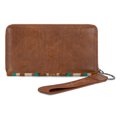 thumbnail image 7 of Wrangler Wristlet Wallet Western Wallets for Women Aztec Knitted Womens Wallet Large Capacity Ladies Wallet RFID Clutch Purse Credit Card Holder for Women, Brown, 7 of 7