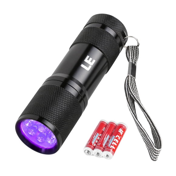 Linterna de iluminación EVER Black Light 395 nm con baterías