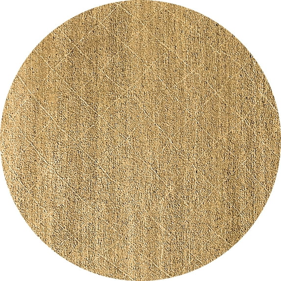 Ahgly Company Indoor Round Oriental Brown Industrial Area Rugs, 5' Round