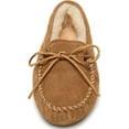 thumbnail image 5 of Minnetonka Women's Sheepskin Soft Leather Sole Leather Sole Moccasin Slipper 8 M Tan, 5 of 7