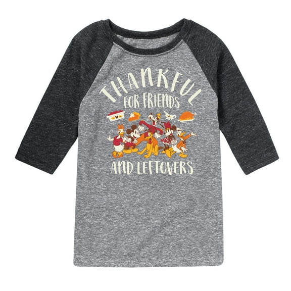 Mickey & Friends - Friends And Leftovers - Toddler and Youth Raglan Graphic T-Shirt