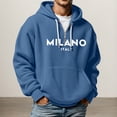 thumbnail image 1 of MHFRRA Sudadera con Capucha y Forro para Exteriores, Suave, Cómoda, Informal, de Manga Larga, Ligera, Cálida, para Invierno y Otoño Azul, 1 of 3