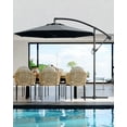 thumbnail image 3 of CazToi Parasol Déporté de Patio 10 Pi, Inclinaison 360°, Pare-Soleil, 3 of 7