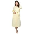 thumbnail image 5 of SUCS Women's Bathrobe Terry Cloth Robe Knee Length Towel Bathrobe V-neck Multi-color Options, 5 of 7