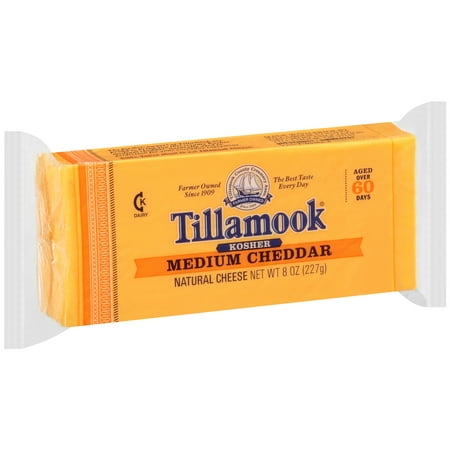 Tillamook® Kosher Medium Cheddar Cheese 8 oz. Brick