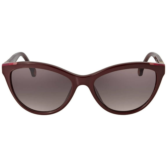 Carolina Herrera Grey Cat Eye Ladies Sunglasses SHE872V 9HBY 55