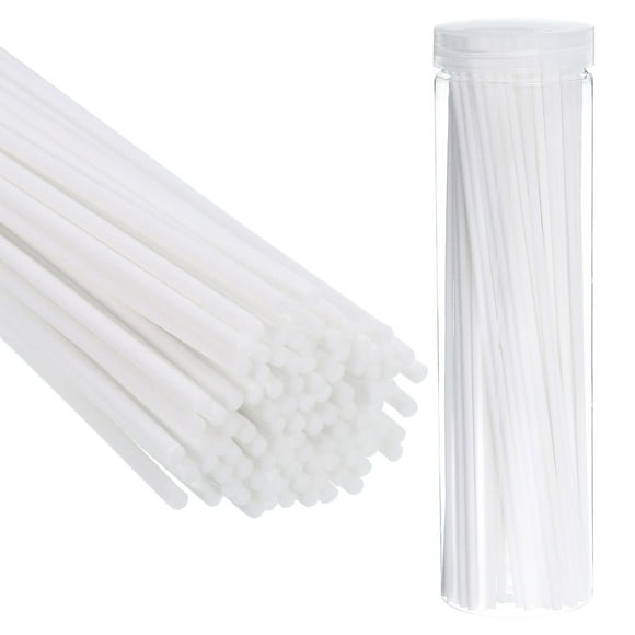 Varitas de difusor de caña de 30CM/12 pulgadas de Uxcell, paquete de 100 varitas de fibra para recarga de fragancia con botella, blanca