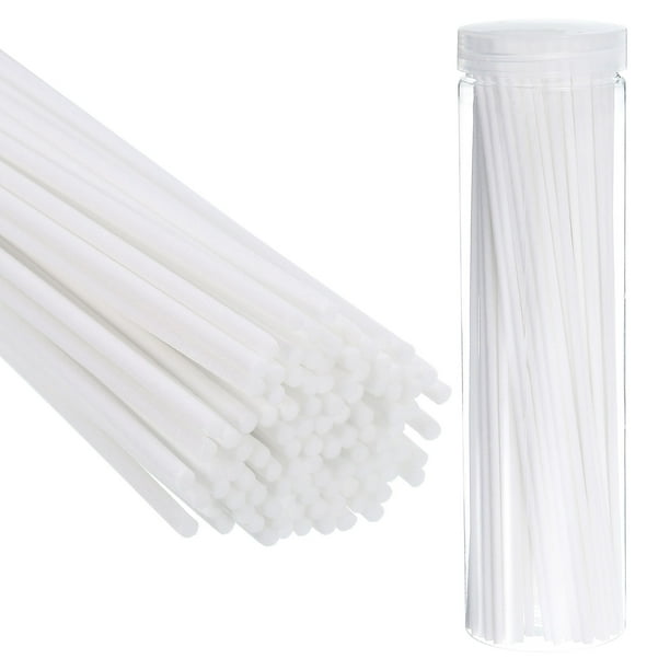 Varitas de difusor de caña de 30CM/12 pulgadas de Uxcell, paquete de 100 varitas de fibra para recarga de fragancia con botella, blanca