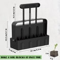 thumbnail image 3 of Gardening Planter, Soil with Comfortable Handle 4 Cell Soil Block Maker 2 Inch Tool Reusable for Seed Starting Germination Grow Seedling No Transplant for Garden Soil Potting, Seed Disseminators, 3 of 8