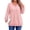 Pink, variant on Fantaslook Waffle Knit Sweatshirts for Women Long Sleeve V Neck Sweater Shirts Pullover Casual Outfits Plus Size Fall Tops