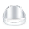 thumbnail image 3 of 12.2mm Simple Plain Band High Polished Solid 925 Sterling Silver Mens Ring Size 6, 3 of 5