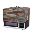thumbnail image 7 of TSOVTHRID Vintage Wood Grain Print Microwave Oven Cover, Dustproof Air Fryer Toaster Protector Electrical Appliance Cover for Kitchen Countertop, 18.25"W x 14.5"D x 11"H, S, 7 of 7