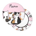thumbnail image 7 of Uemuo Cute Cats Pattern Round Bar Stool Seat Covers Washable Stool Cushion Slipcover Elastic Bar Chair Covers-14 inch, 7 of 7