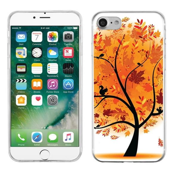 Slim-Fit Case for Apple iPhone 8, OneToughShield ® Premium TPU Gel Phone Case - Golden Tree