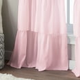 thumbnail image 3 of Curtainworks Flounced Ruffles Curtain Single Panel, Rod Pocket, Indoor, Light Filtering, 42"W x 95"L, Adult, Child, Teen, 3 of 5