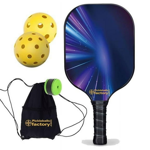 Pickleball Factory PB00040-12-G Pickleball Paddles for Sale - Beam of Lights Lightweight Pickleball Paddles, Performance Pickleball Best Pro Pickleball Paddles 2022, Glassfiber Graphite