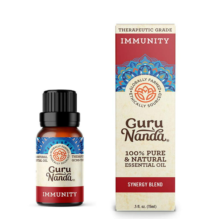 Guru Nanda 2-Pack 15ml Peppermint Essential Oil White
