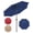 10ft Dark Blue, variant on 7.5' Patio Umbrella Outdoor Table Market Yard Umbrella with 6 Sturdy Ribs for Backyard, Pool, Garden, Deck, Turquoise