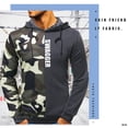 thumbnail image 3 of fastboy Hommes Automne Sweat à Capuche Camouflage Imprimé Pull à Manches Longues, 3 of 6