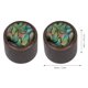 thumbnail image 3 of 4 Pcs Premium Metal Electric Bass Knobs Inlay Shell Volume Tone Control (Bronze Color), 3 of 4