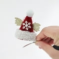 thumbnail image 5 of Unique Bargains 1 Pc Christmas Hair Clips Snowflake Wings Hairdo Clip for Christmas 3.54"x2.36" Red White, 5 of 6
