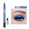 thumbnail image 4 of Lápiz de sombra de ojos brillante para mujer, maquillaje cosmético, oro, plata, negro, azul, marrón, larga duración, resistente al agua, delineador de ojos con purpurina, AM225 （02, 4 of 5