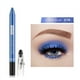 thumbnail image 4 of Lápiz de sombra de ojos brillante para mujer, maquillaje cosmético, oro, plata, negro, azul, marrón, larga duración, resistente al agua, delineador de ojos con purpurina, AM225 （09, 4 of 5