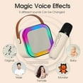 thumbnail image 3 of XANLUOER Karaoke Machine for Kids and Adults, Mini Portable Bluetooth Speaker with Microphones and Lights, 3 of 6