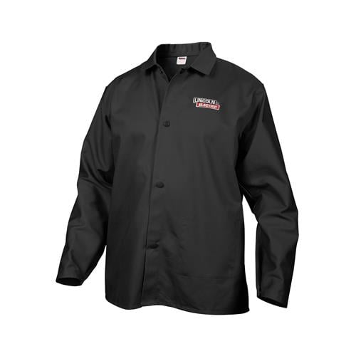 Lincoln Electric Black Large Flame-Resistant Cloth Welding Jacket