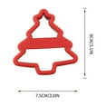 thumbnail image 3 of Christmas Tree Cookie Cutters, Stainless Steel Christmas Cookie Cutter, Red Winter Holiday Biscuit Mold for Baking, 3 of 5