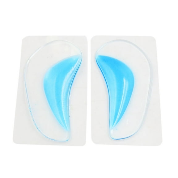 1 Pair Blue S Size Gel  Foot Orthotics O-type Bow Legs Correct Shoes Insole
