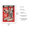 thumbnail image 2 of Lucky Ghost - Starring Mantan Moreland F.E Miller - Vintage Film Movie Poster c.1942 - Bamboo Fine Art 290gsm Paper (Unframed) 12x16in, 2 of 4